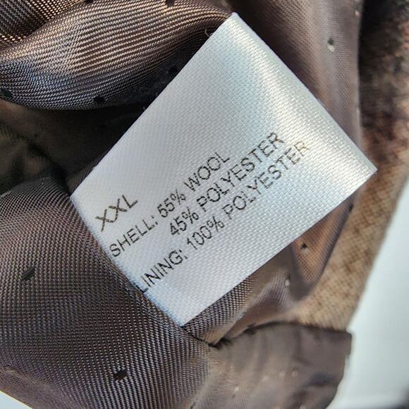 Madison Wool Vest Waistcoat Mens XXL Brown Pockets Button Front Western Business - Picture 8 of 8